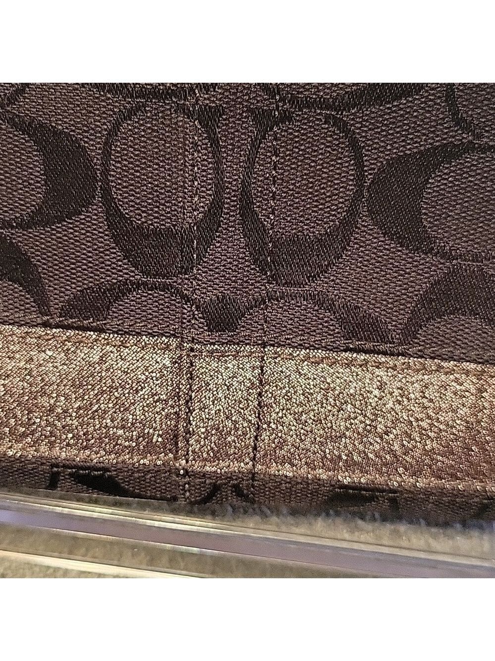 EUC Coach Legacy Wristlet with Glitter Stripe - Picture 3 of 5